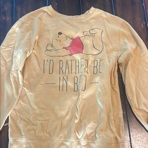 Tan Sweatshirt with Winnie the Pooh Design